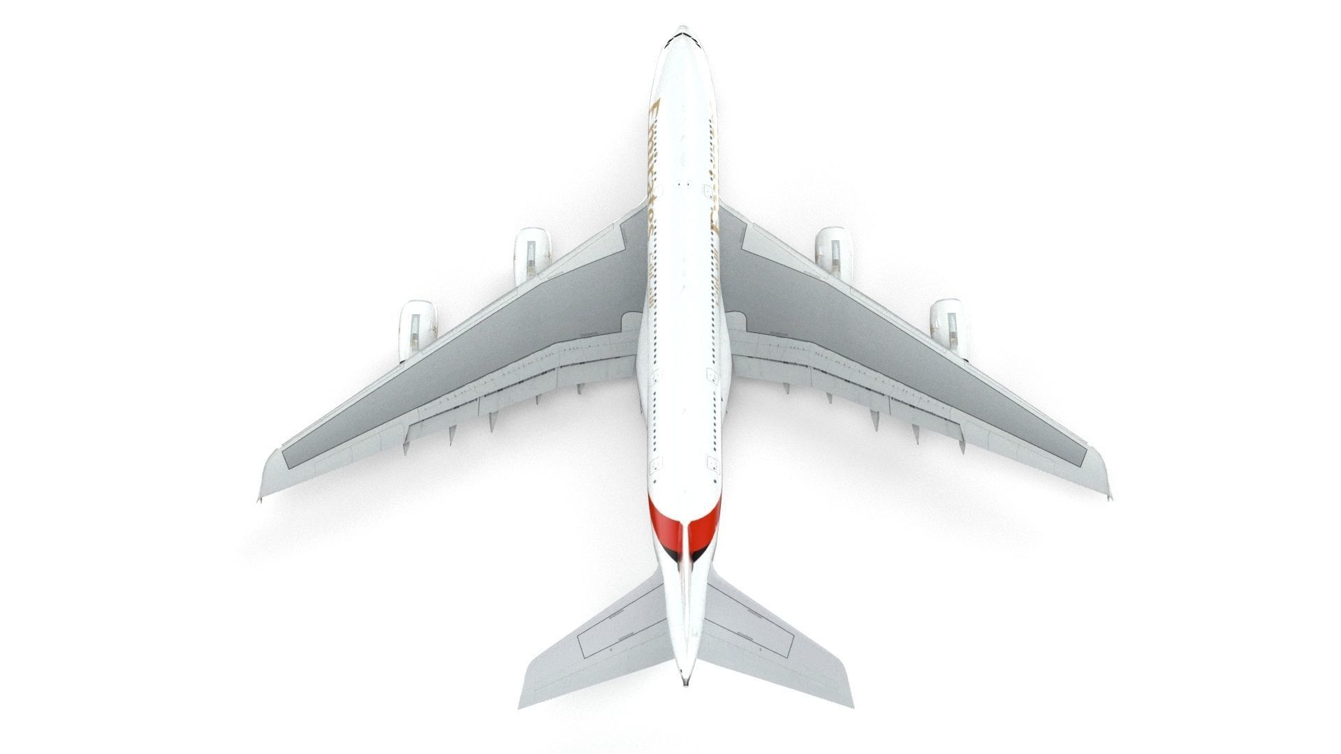 Airbus A380 Fly Emirates - Element 3D 3D model_7