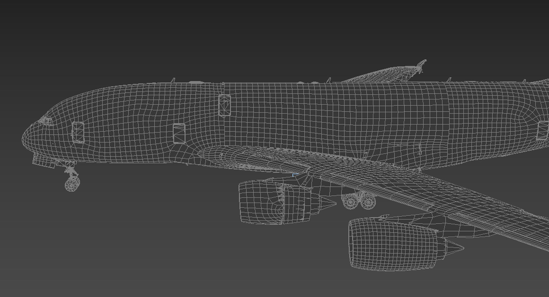 Airbus A380 Fly Emirates - Element 3D 3D model_13