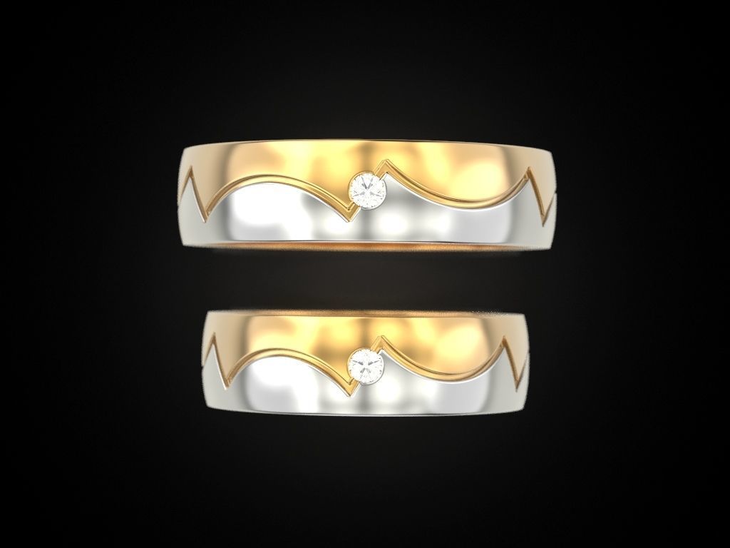 Wedding ring 86 3D print model_1