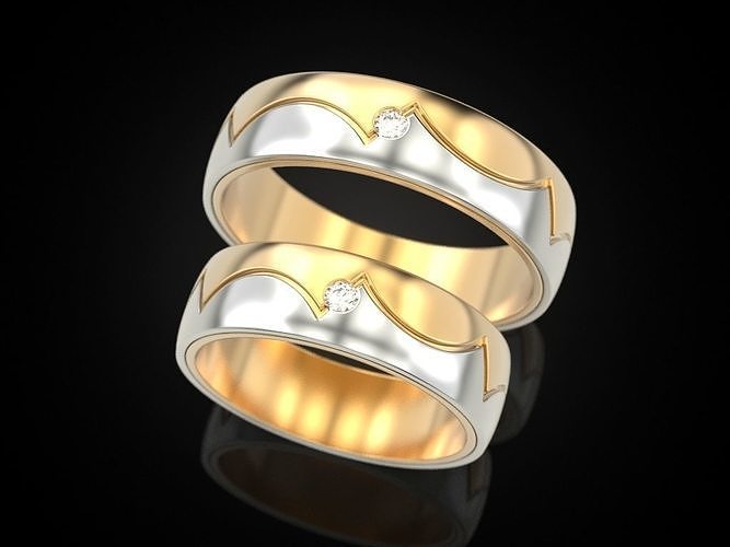 Wedding ring 86 3D print model