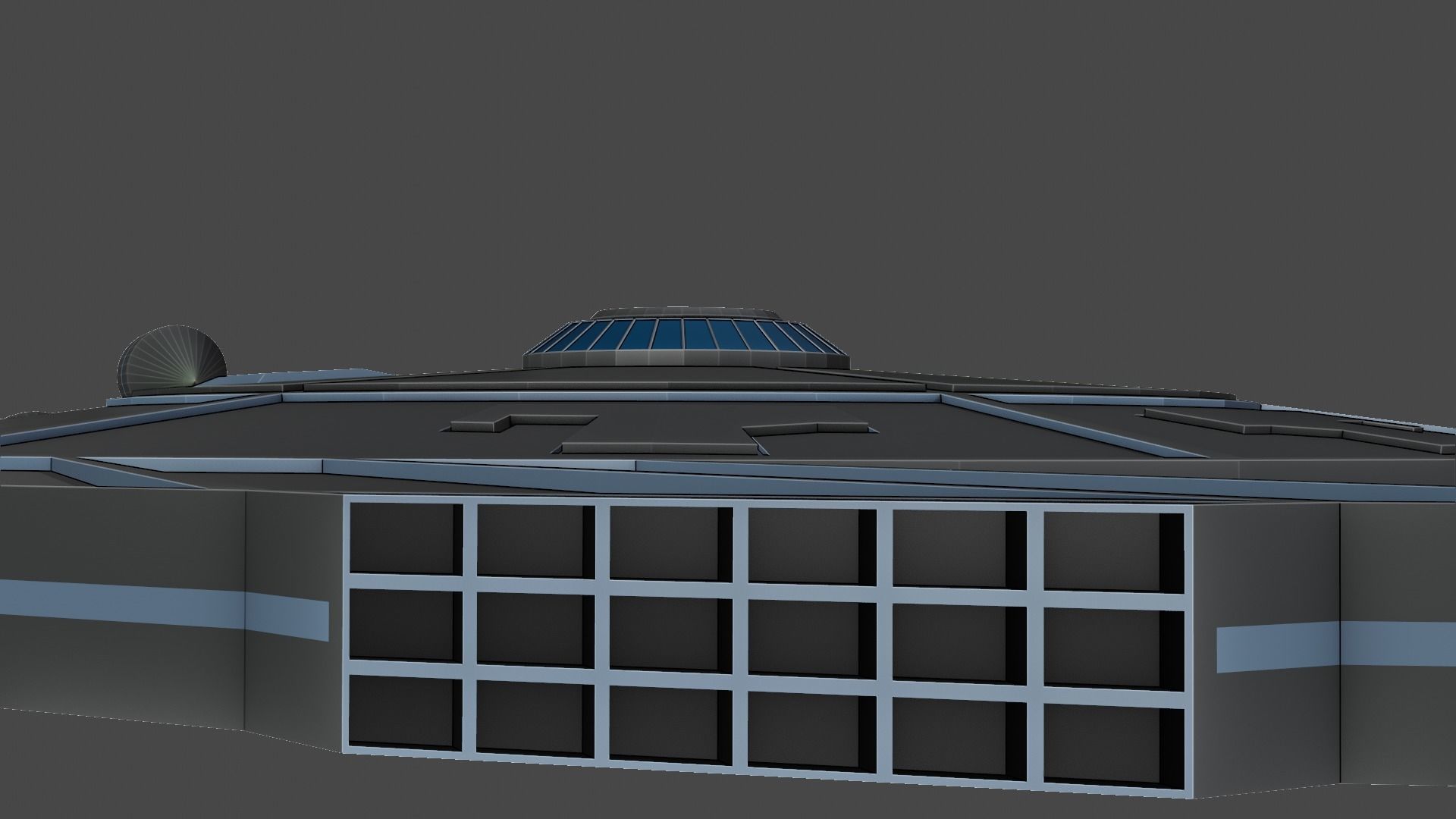 DoomDoomer Spaceship Low-poly 3D model_1