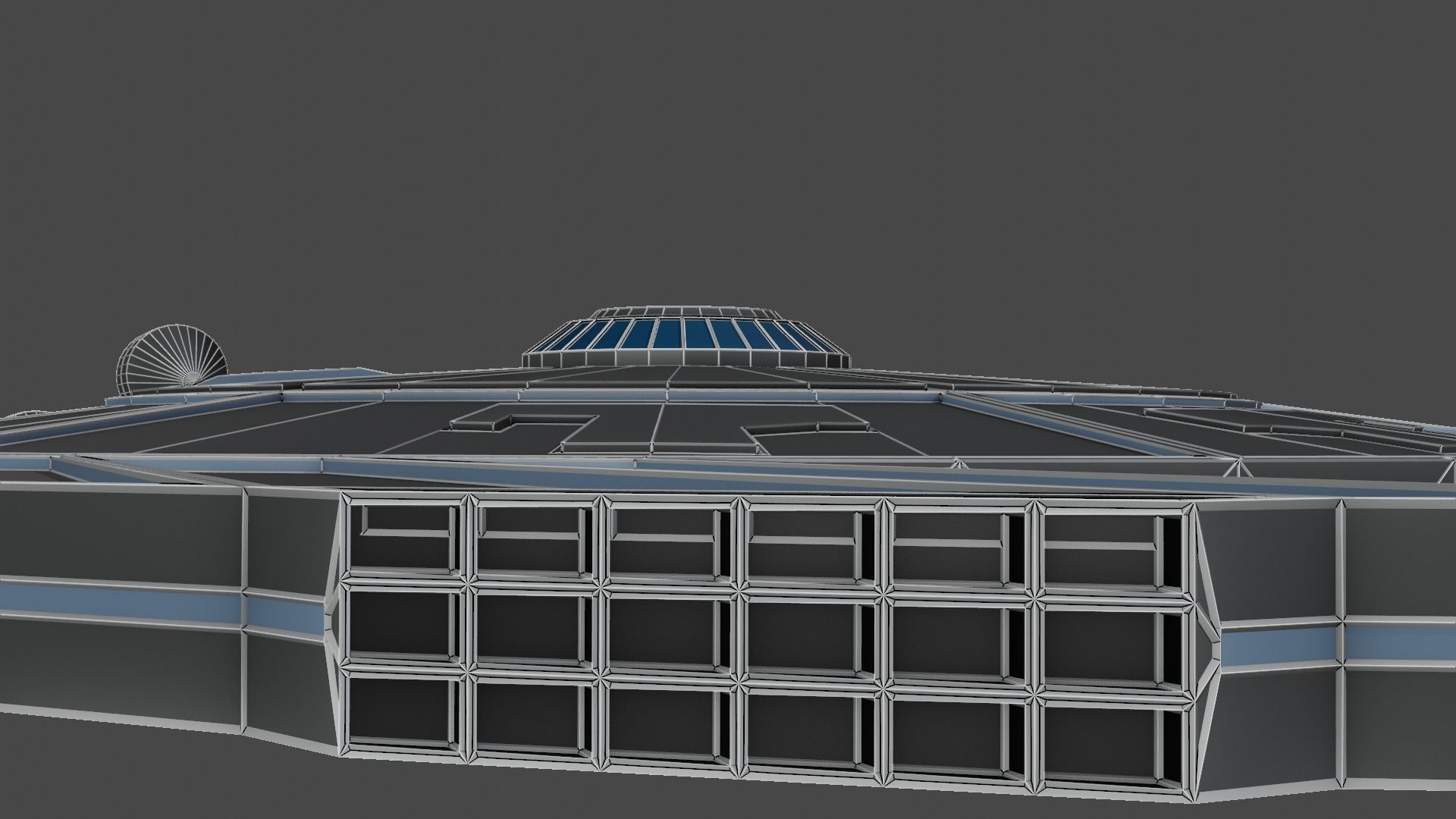 DoomDoomer Spaceship Low-poly 3D model_2