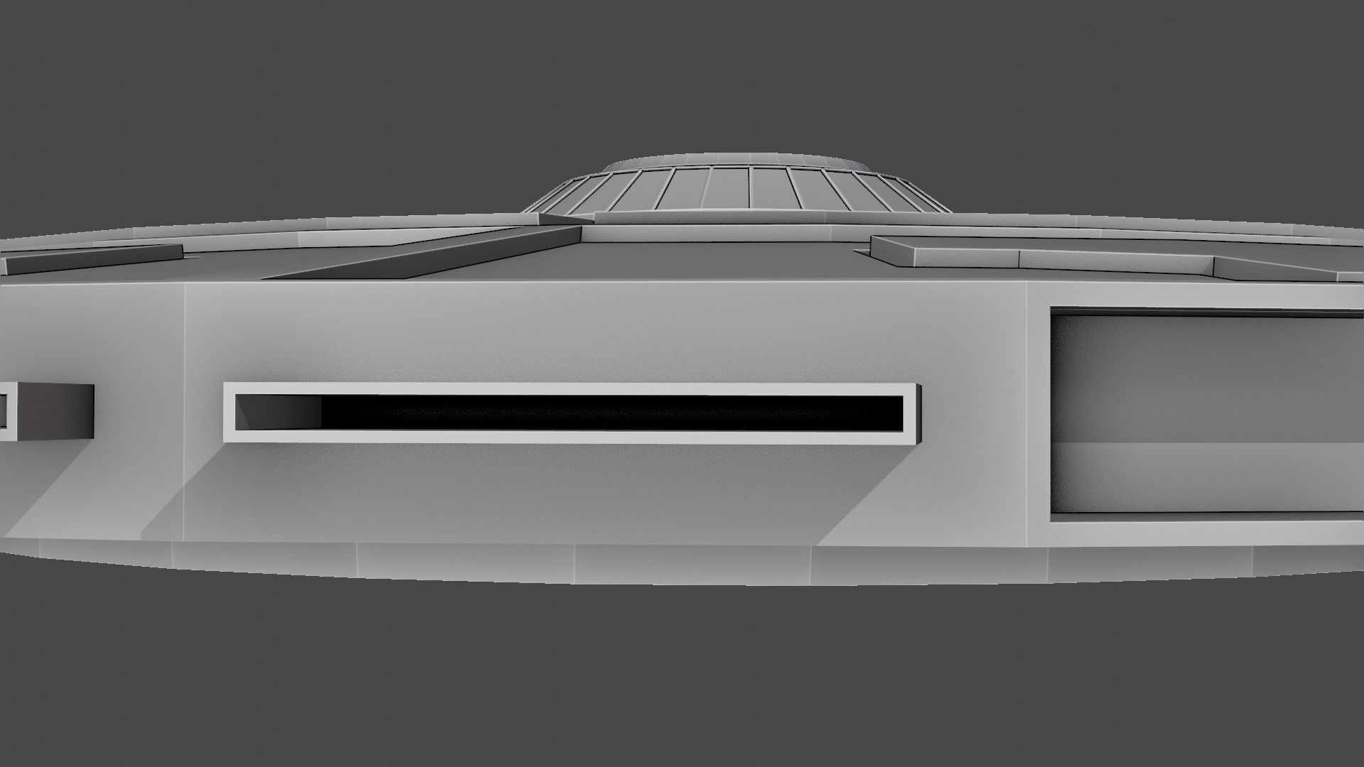 DoomDoomer Spaceship Low-poly 3D model_9