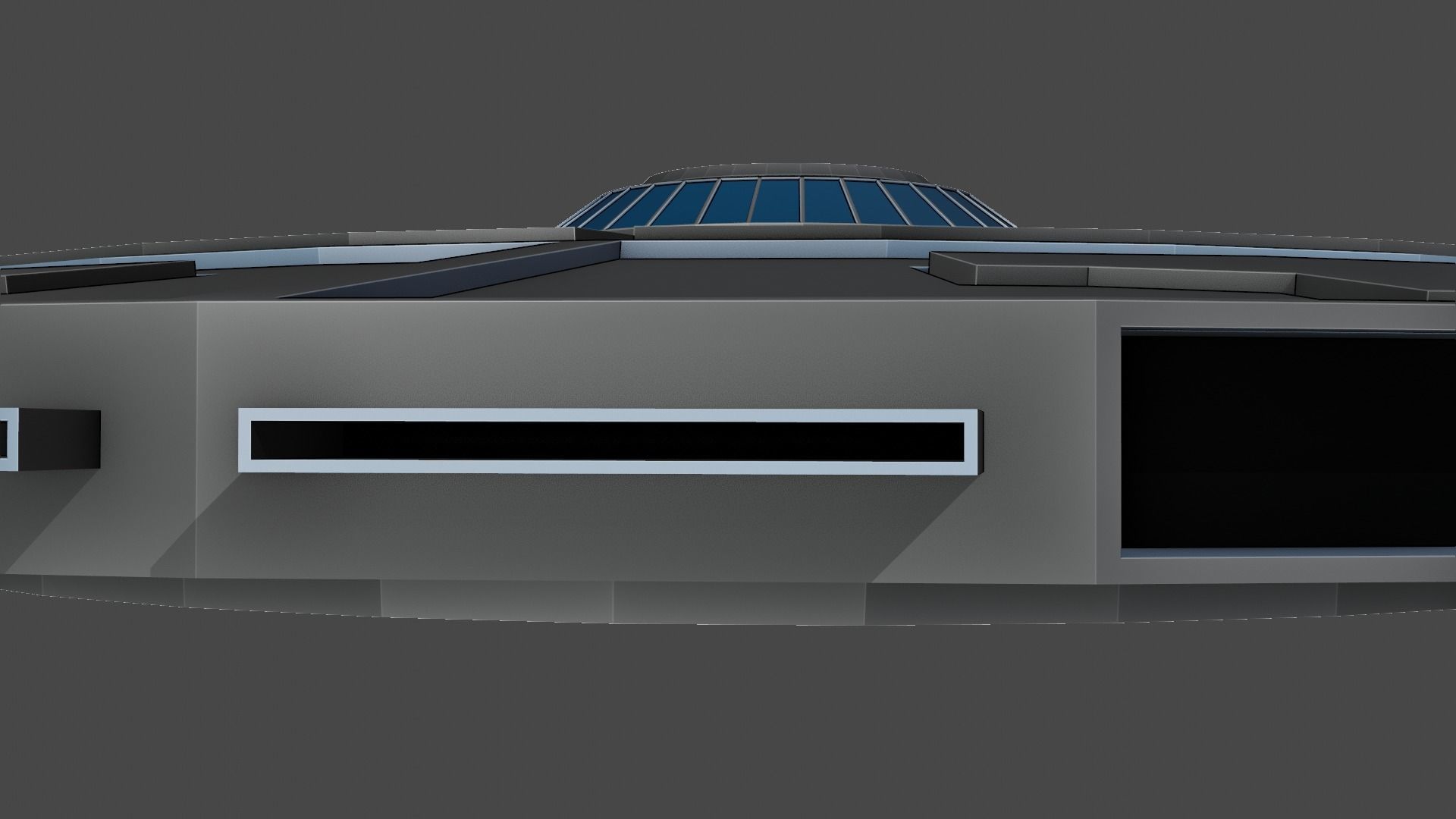 DoomDoomer Spaceship Low-poly 3D model_7