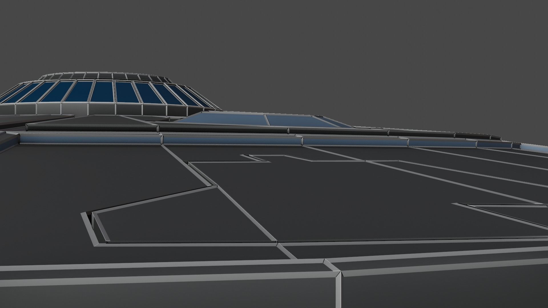 DoomDoomer Spaceship Low-poly 3D model_5