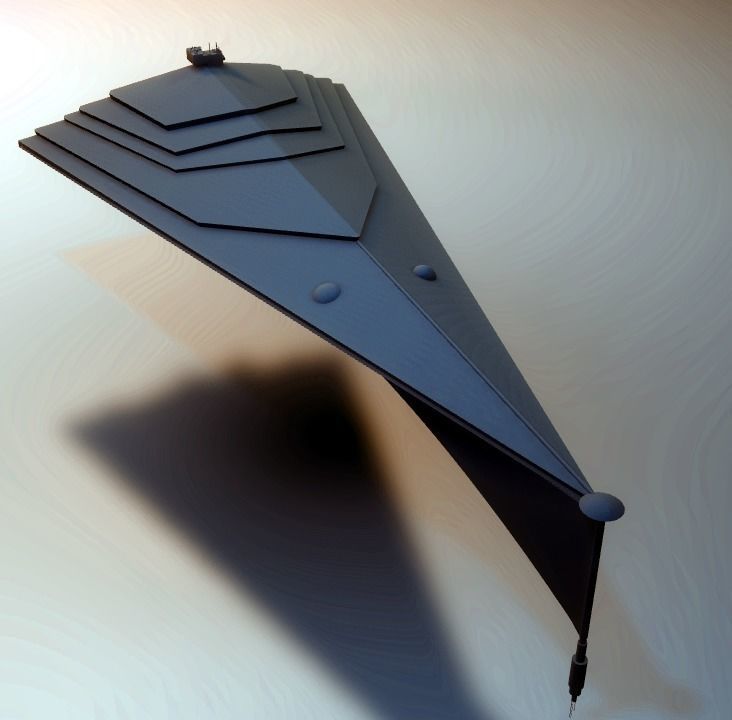 Eclipse class super star destroyer - Star Wars LOW POLY 3D print model_3