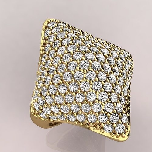 pave ring  3D print model