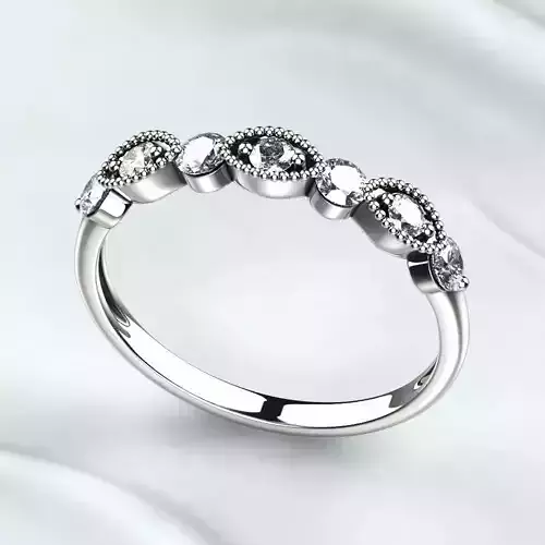 Seven Gems Fashion Gold Ring