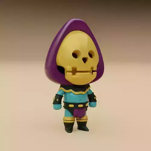  Cartoon Skeleton Warrior Character