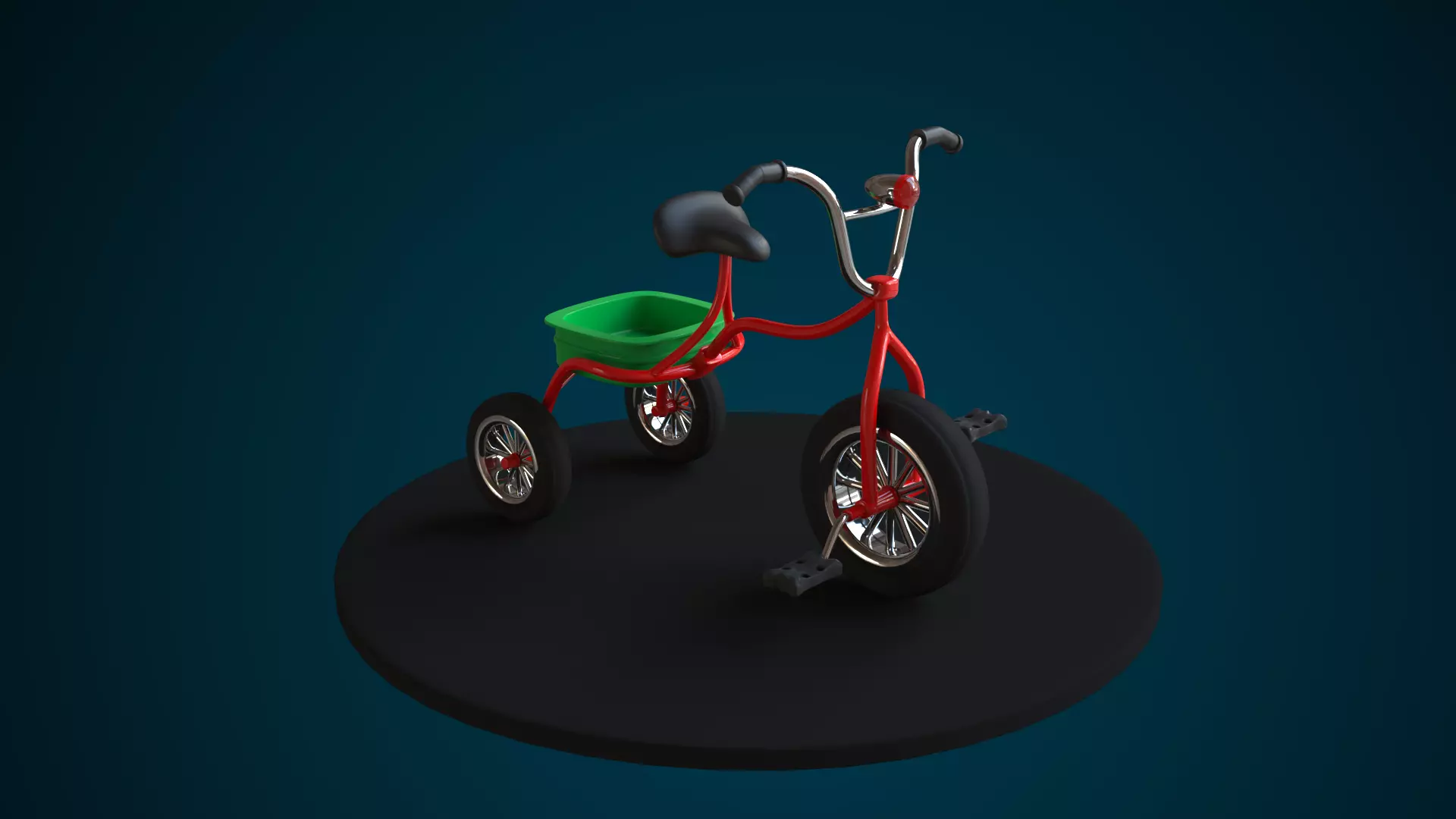 Children Bicycle Free low-poly 3D model