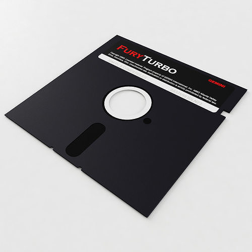 5 Inch Floppy Disk 3D model