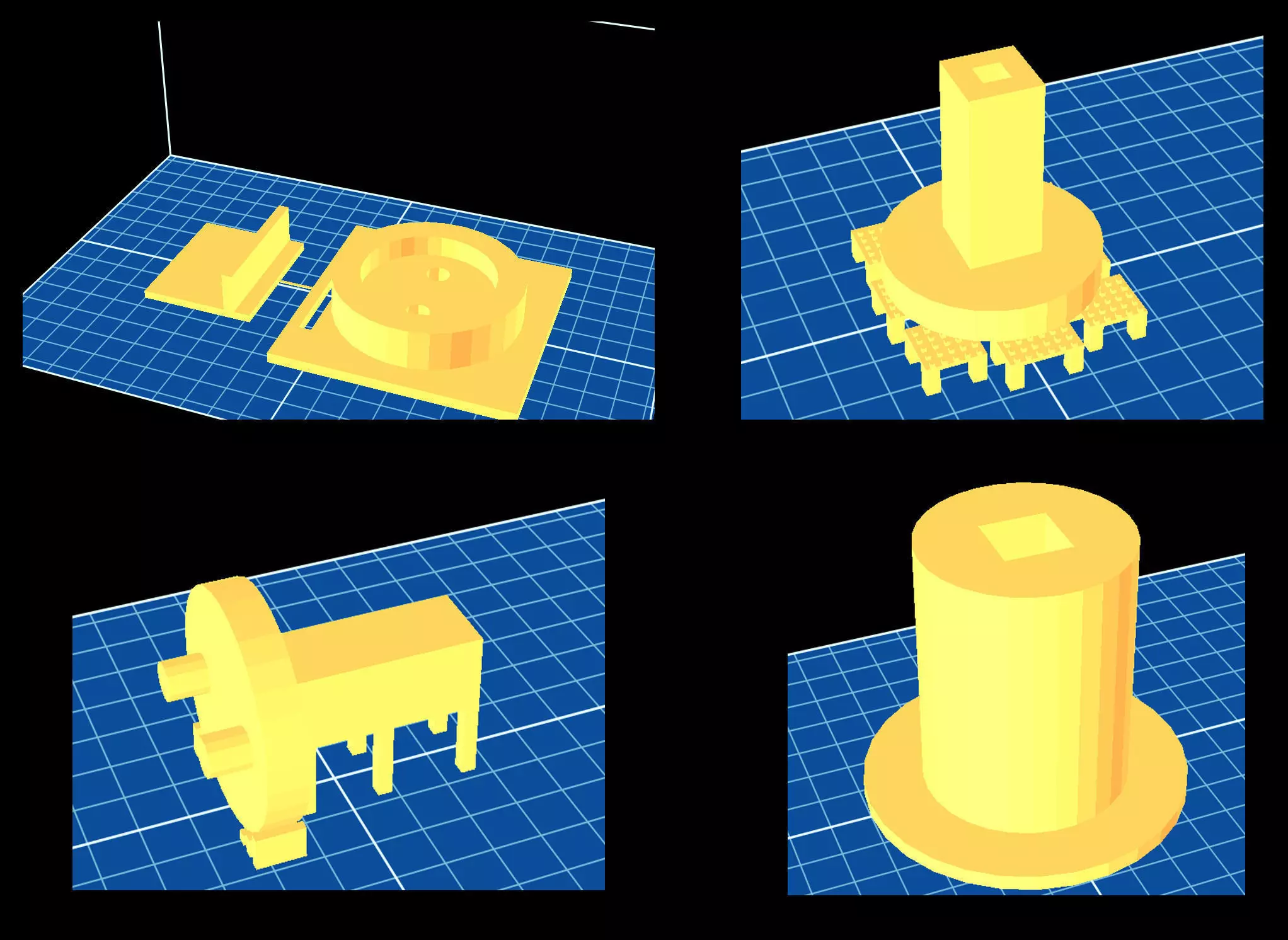 FlashForge Creator Pro Universal 3-D Filament Reel Holder 3D print model_0