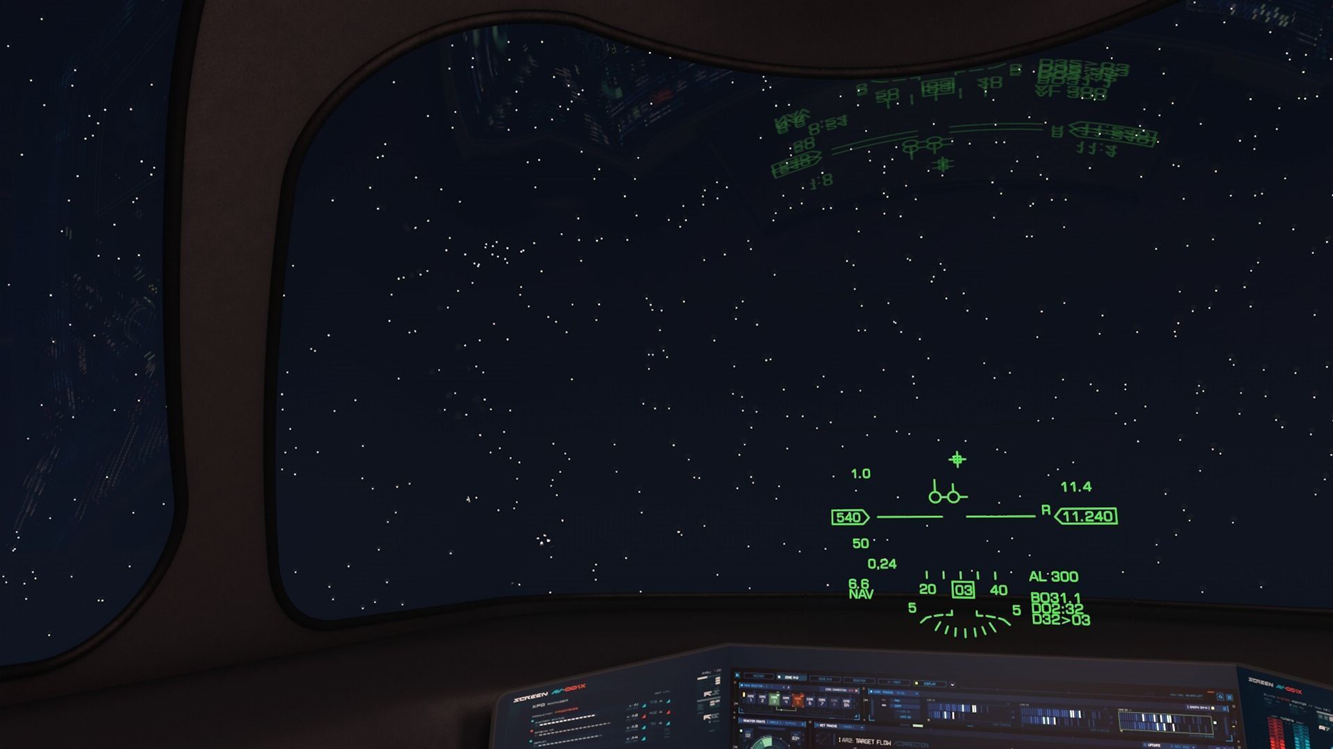 LowPoly Sci-fi spacecraft cockpit interior Low-poly 3D model_20