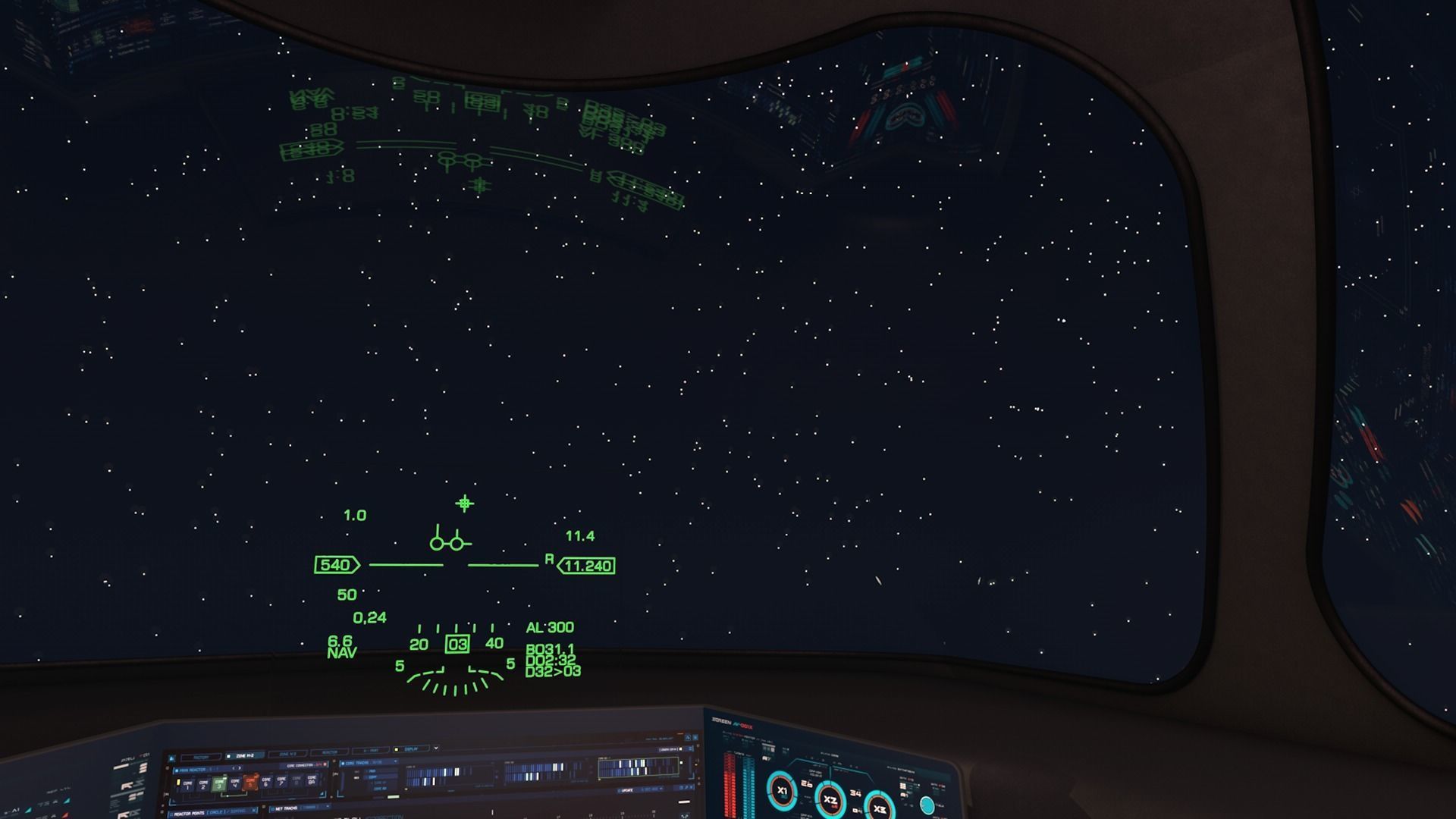 LowPoly Sci-fi spacecraft cockpit interior Low-poly 3D model_19