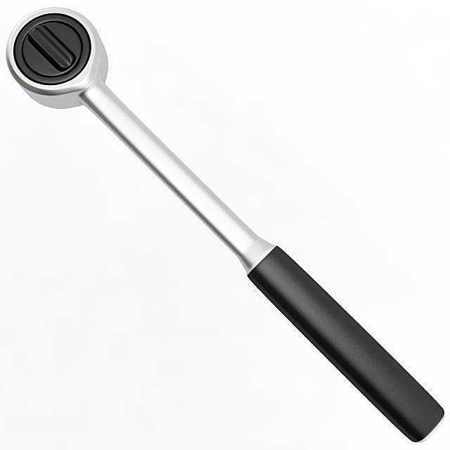 Ratchet Socket Wrench 3D model_3
