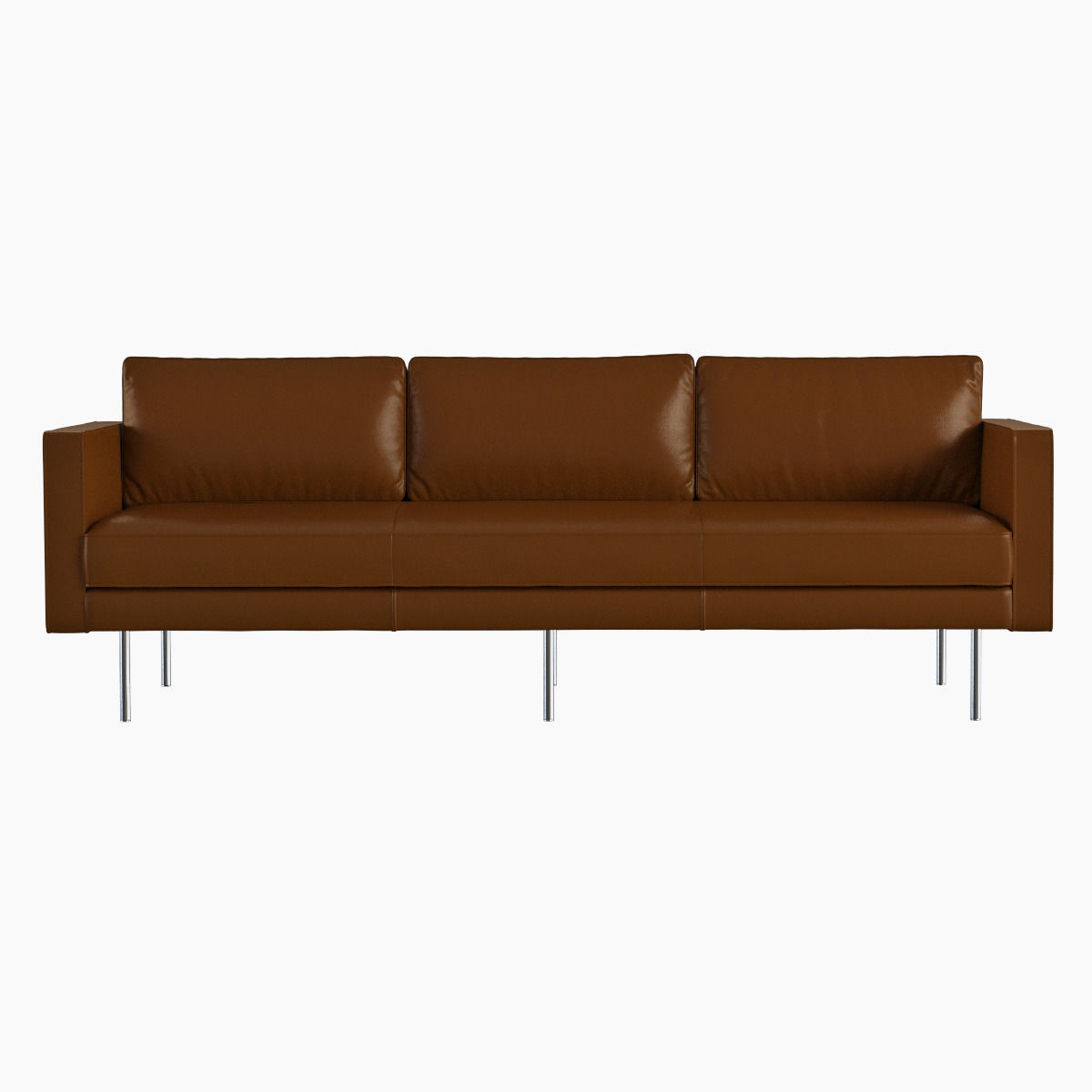 West Elm Axel Leather Sofa 3D model_1