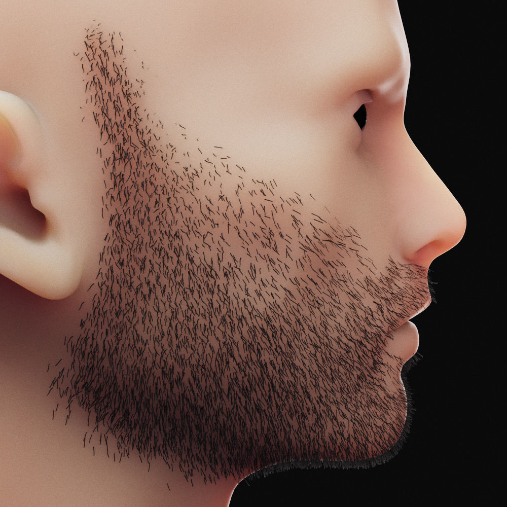 Stubble Low Poly 4 Low-poly 3D model_4