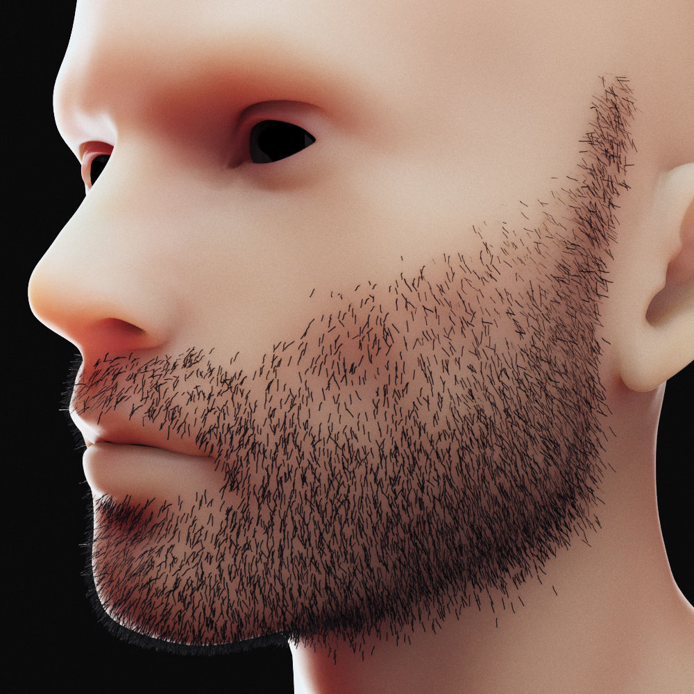 Stubble Low Poly 4 Low-poly 3D model_0