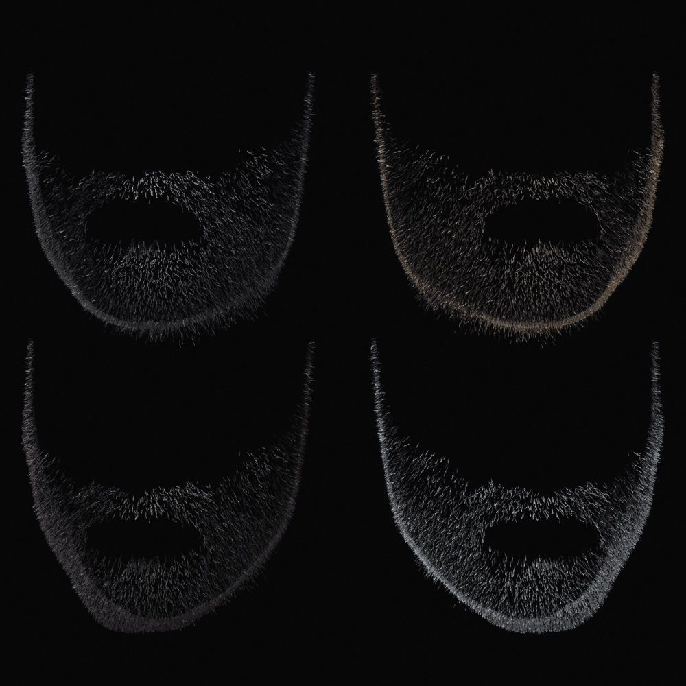 Stubble Low Poly 4 Low-poly 3D model_7