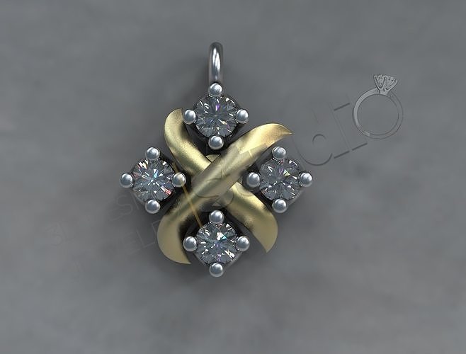 Lynn multi parts pendant 3d print model 3D print model