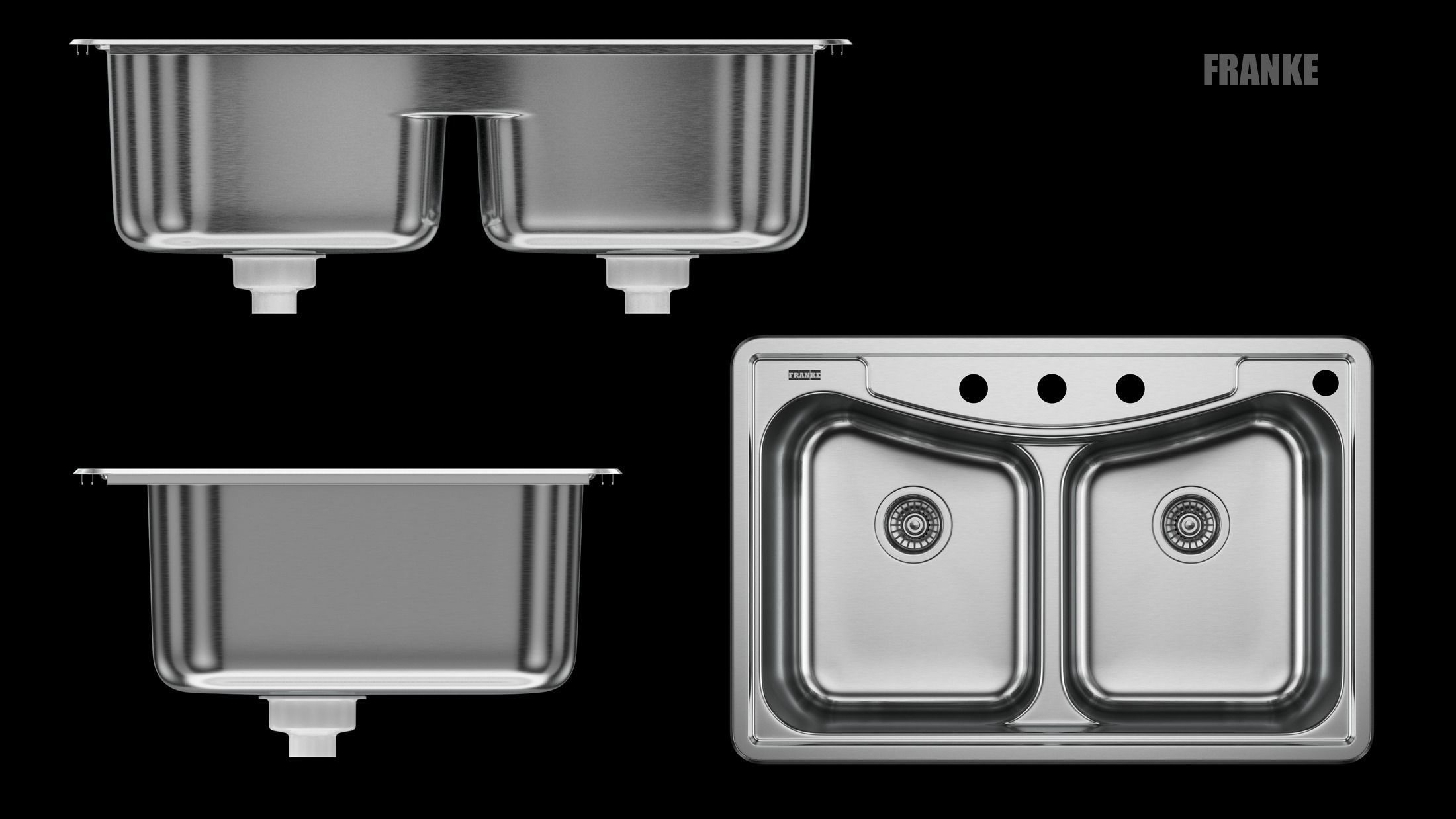 Sink Franke EFBFG904BX 3D model_6
