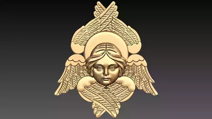 Seraph golden angel 3D print model