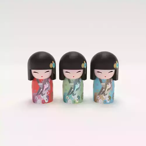 Japanese Wooden Dolls