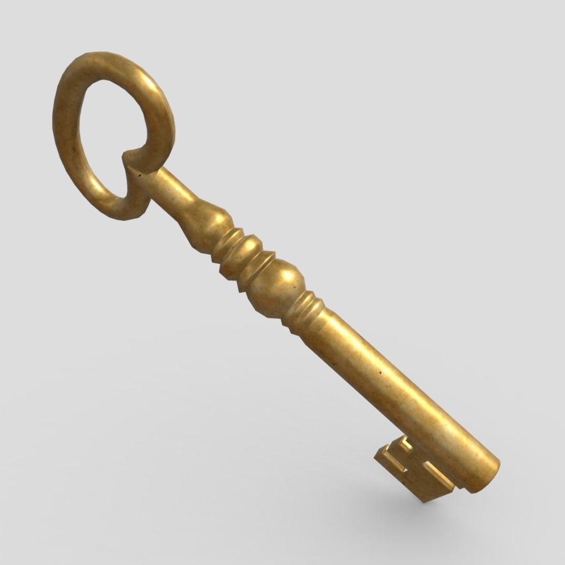 Key 5 Low-poly 3D model_8
