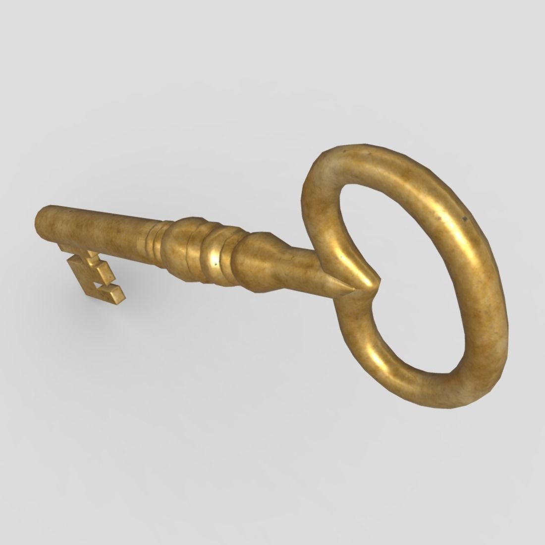 Key 5 Low-poly 3D model_4