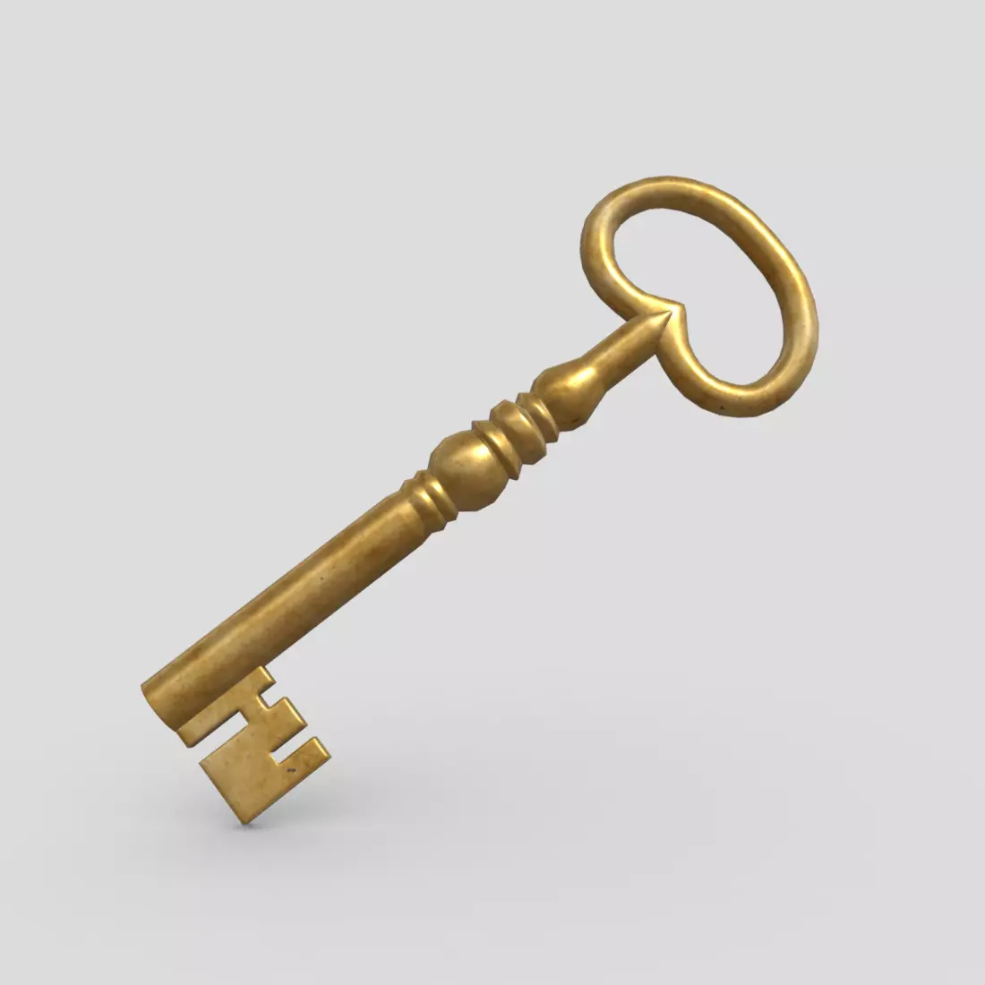 Key 5 Low-poly 3D model_0