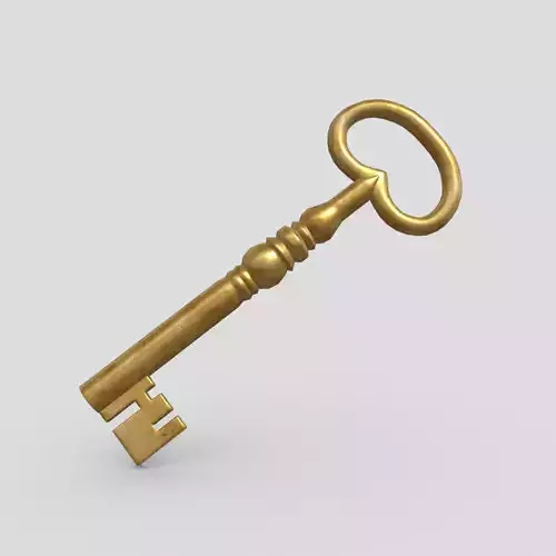Key 5 Low-poly 3D model