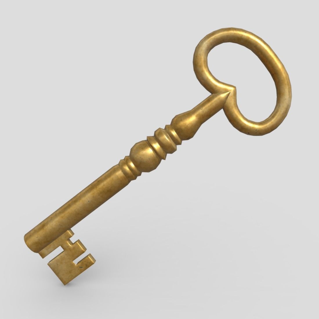 Key 5 Low-poly 3D model_2
