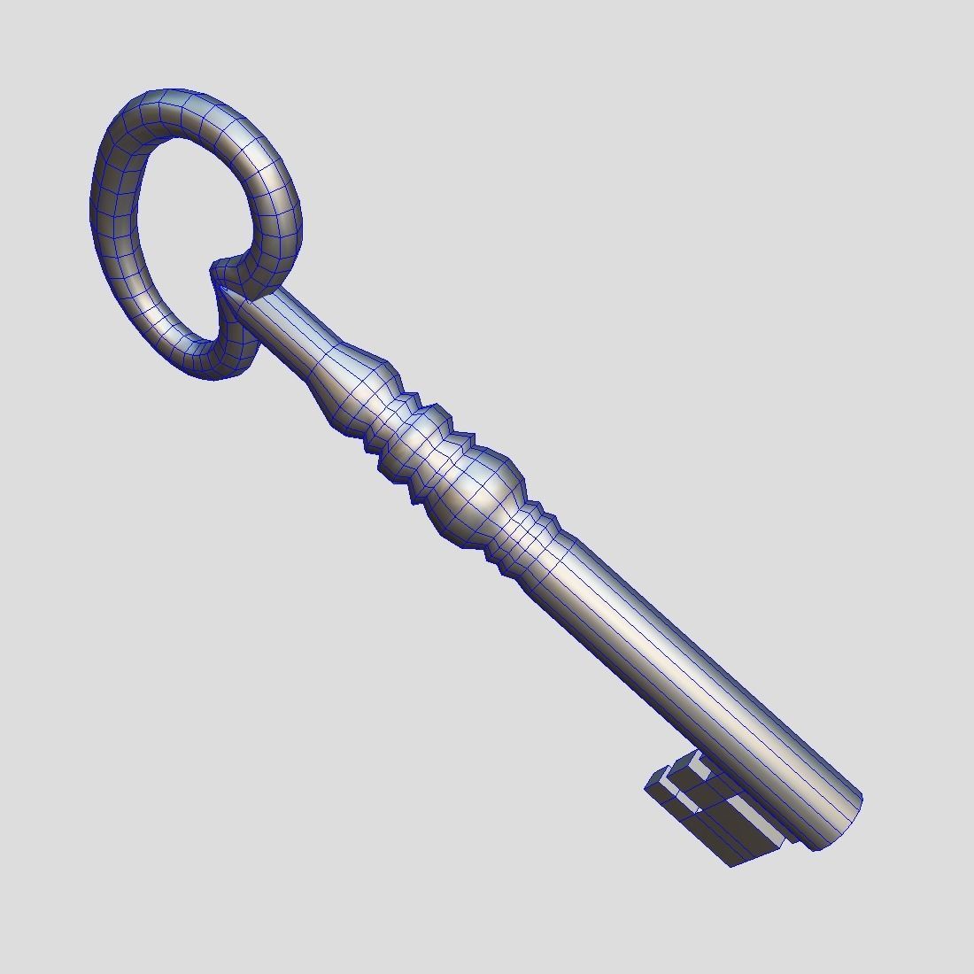 Key 5 Low-poly 3D model_9