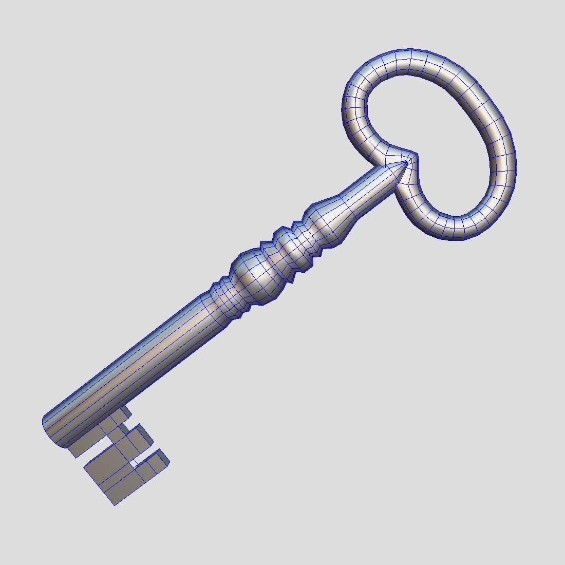 Key 5 Low-poly 3D model_3