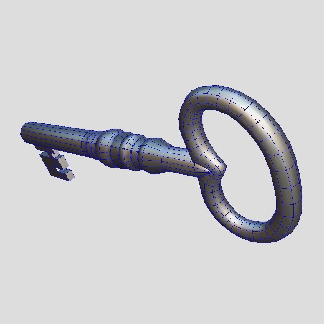 Key 5 Low-poly 3D model_5