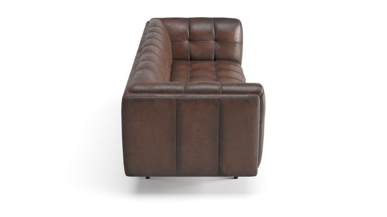 Old Leather Sofa Free low-poly 3D model_2