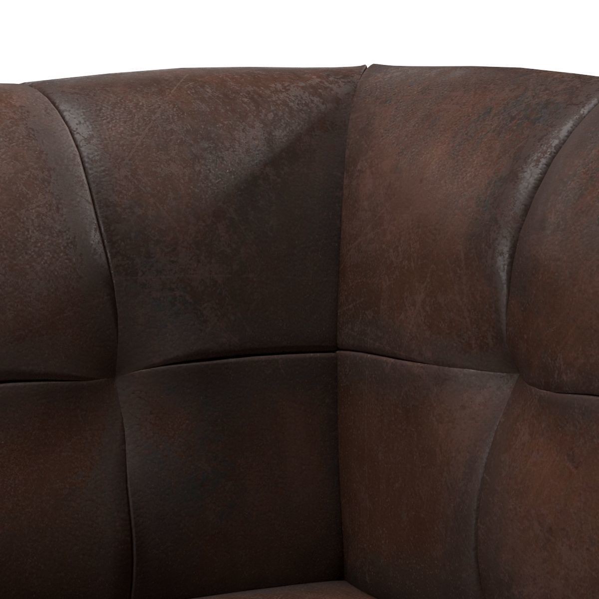 Old Leather Sofa Free low-poly 3D model_10