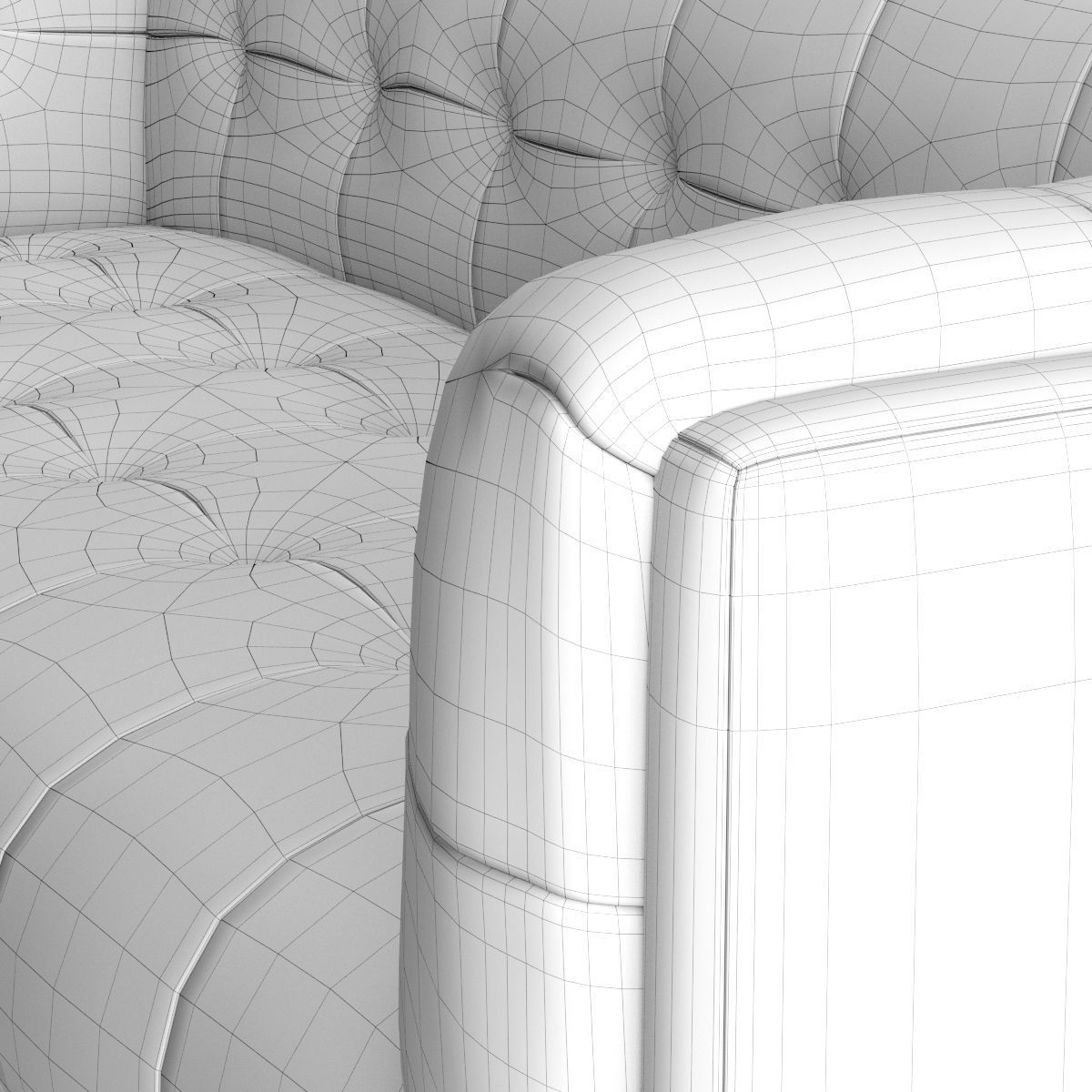 Old Leather Sofa Free low-poly 3D model_21