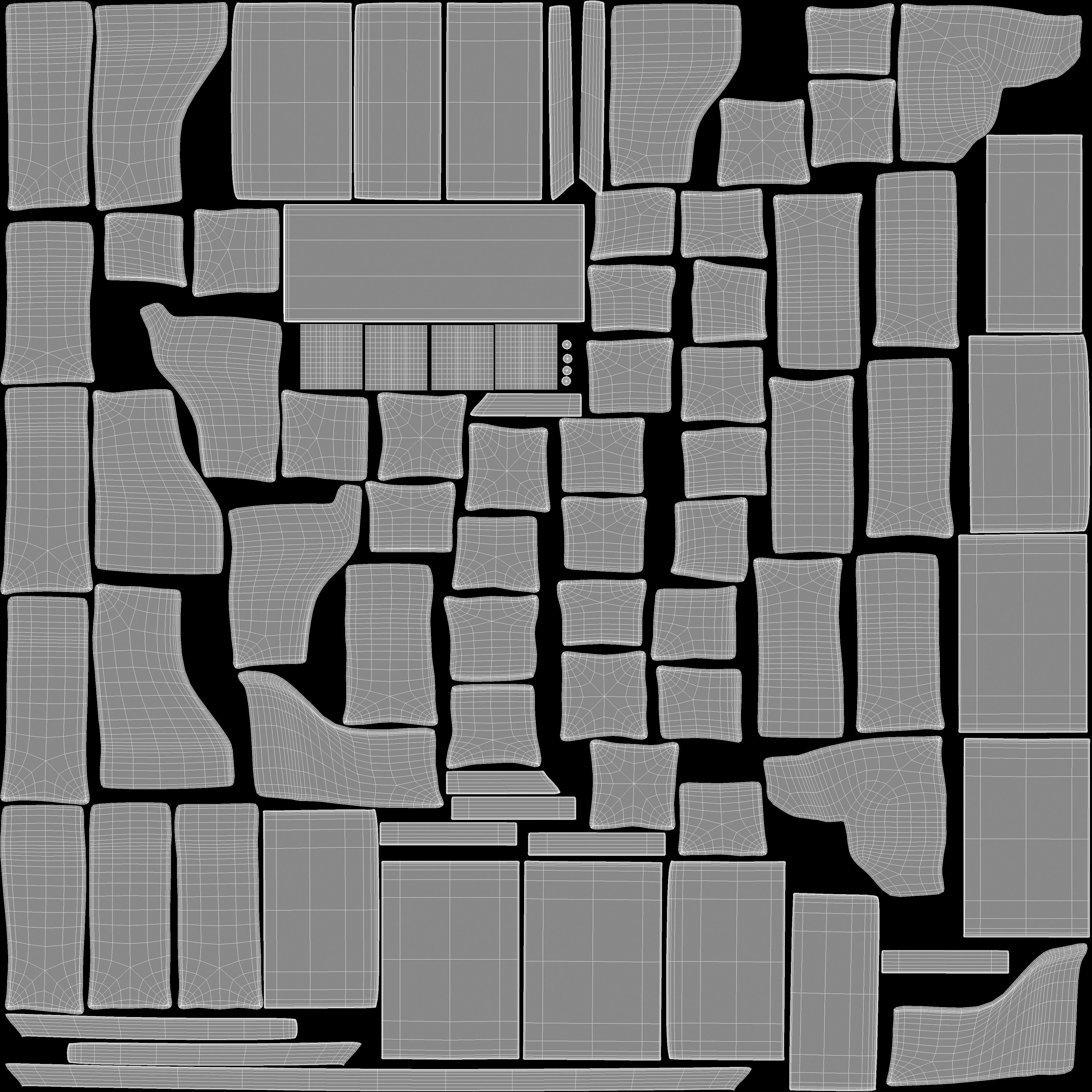 Old Leather Sofa Free low-poly 3D model_22