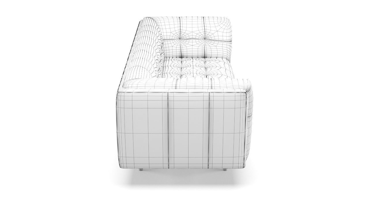 Old Leather Sofa Free low-poly 3D model_14