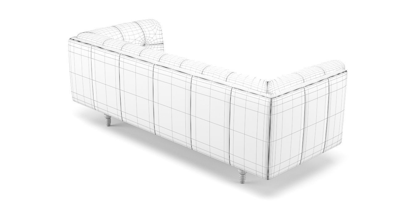 Old Leather Sofa Free low-poly 3D model_15