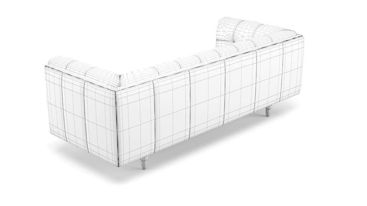 Old Leather Sofa Free low-poly 3D model_17