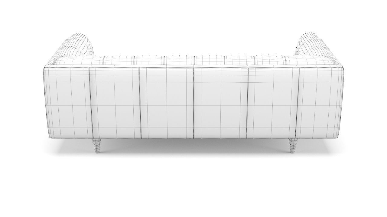 Old Leather Sofa Free low-poly 3D model_16