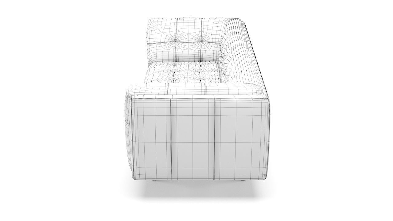 Old Leather Sofa Free low-poly 3D model_18