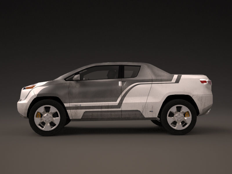 Toyota A-BAT Concept Low-poly 3D model_1