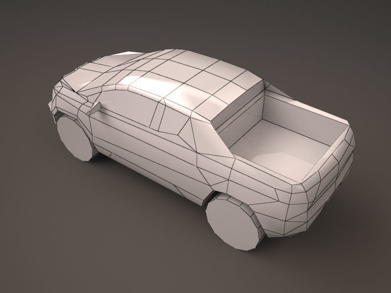 Toyota A-BAT Concept Low-poly 3D model_10