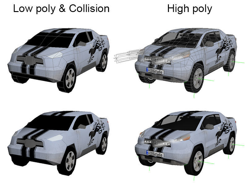 Toyota A-BAT Concept Low-poly 3D model_11