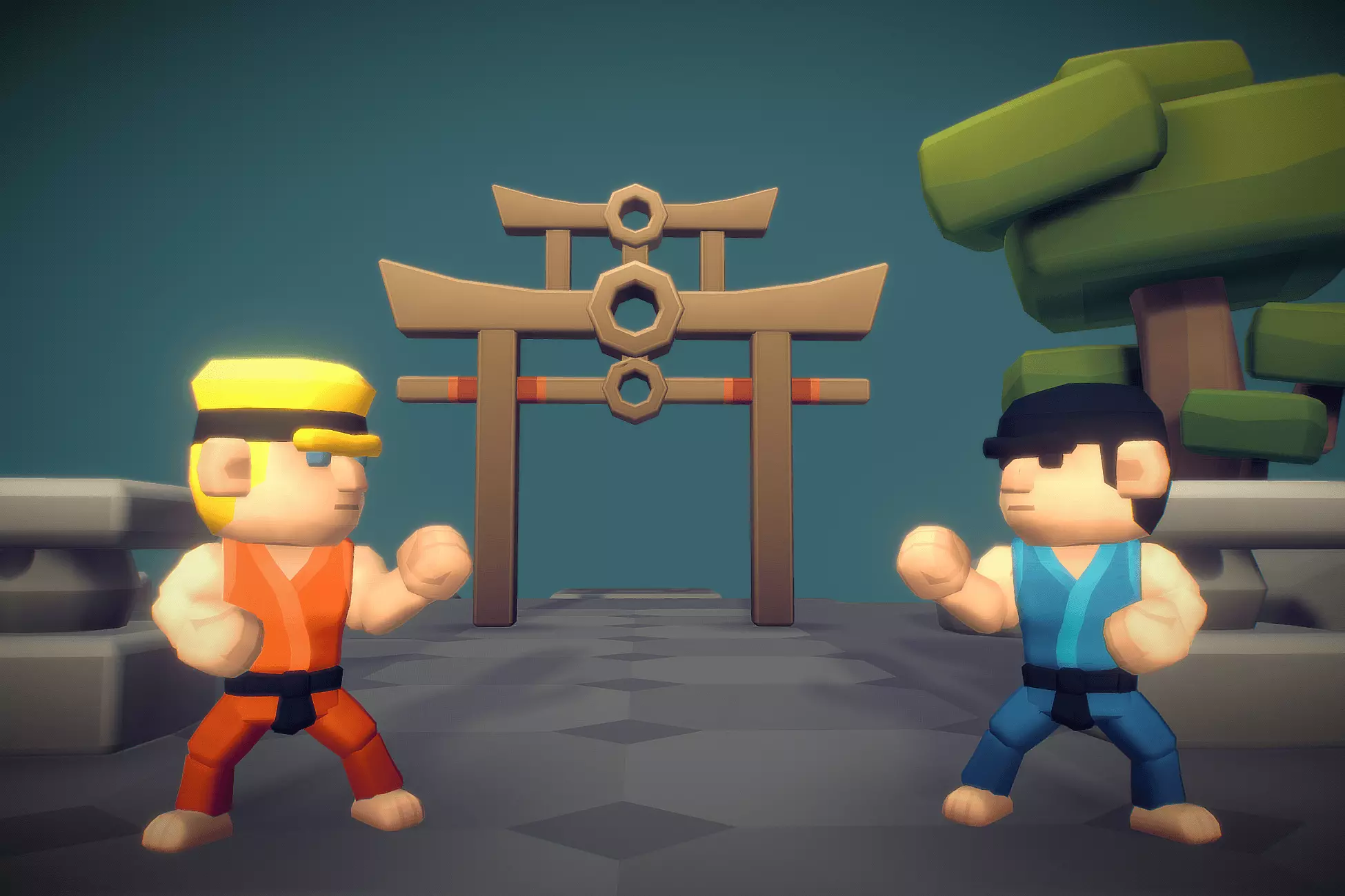 Karate Set - Proto Series Low-poly 3D model