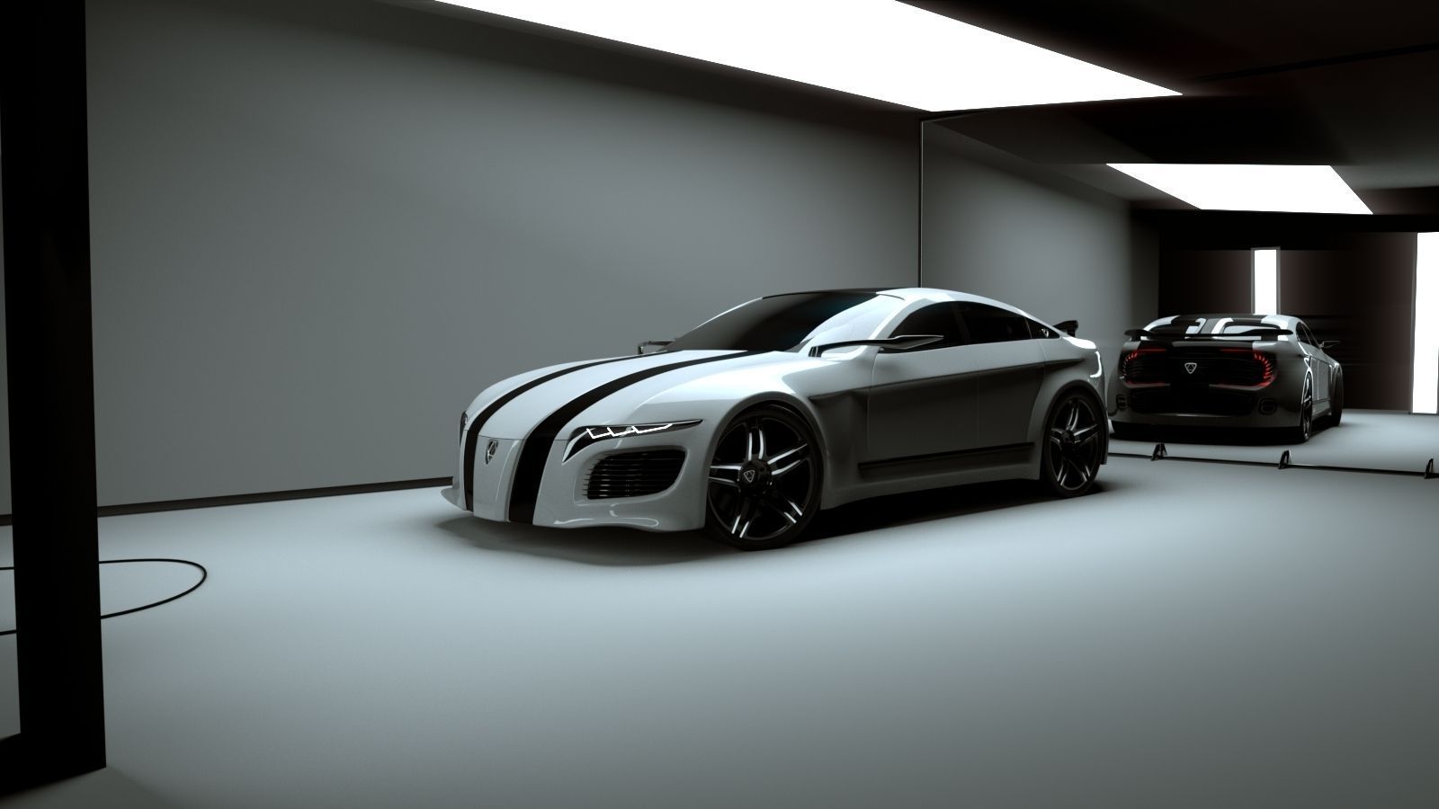 Affekta Deamon Concept Sport Car Low-poly 3D model_5
