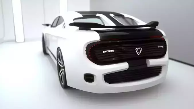 Affekta Deamon Concept Sport Car Low-poly 3D model